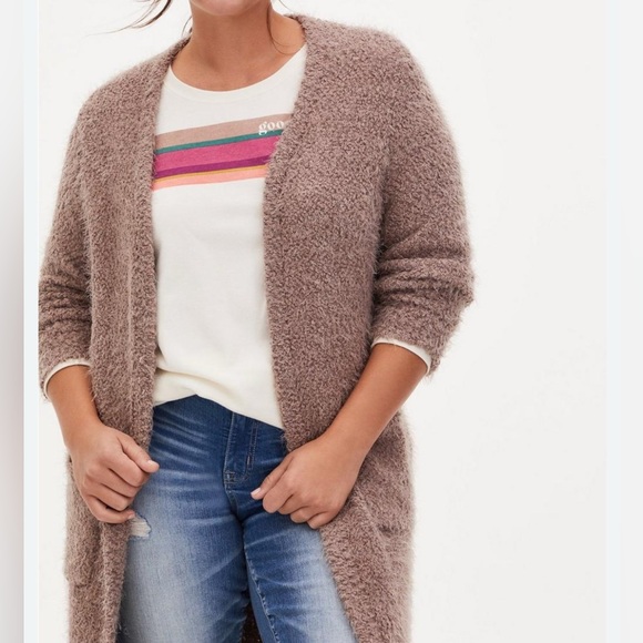 torrid Sweaters - Torrid Popcorn Duster Open Front Sweater Size 1 -XXL
